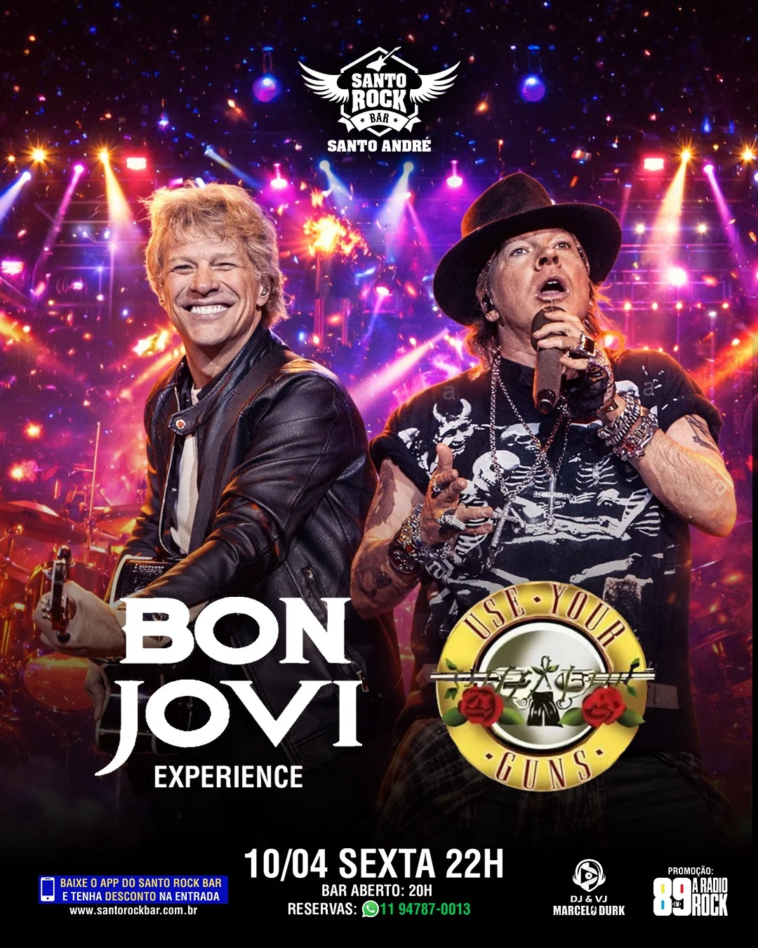 BON JOVI E GUNS N ROSES